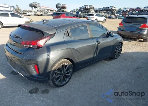 2019 Hyundai Veloster 2.0 Premium из США, поврежденный, VIN KMHTG6AF4KU006924